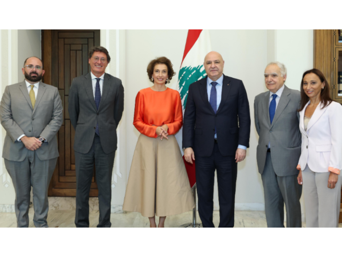 الرئيس اللبناني يبحث مع المديرة العامة لمنظمة اليونسكو تعزيز التعاون