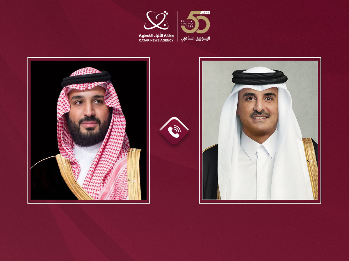 سمو الأمير يتلقى اتصالا هاتفيا من ولي العهد السعودي