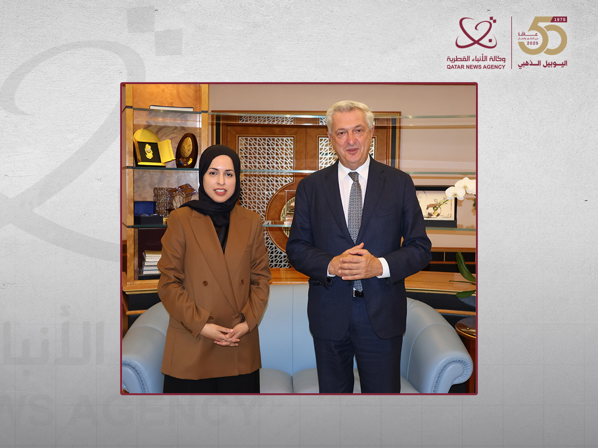 المندوب الدائم لدولة قطر لدى الأمم المتحدة تجتمع مع المفوض السامي للأمم المتحدة لشؤون اللاجئين