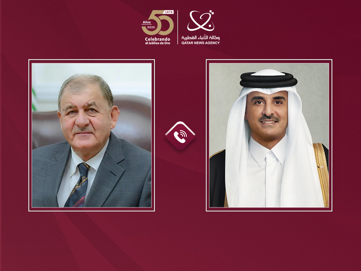 سمو الأمير يتلقى اتصالاً هاتفياً من الرئيس العراقي