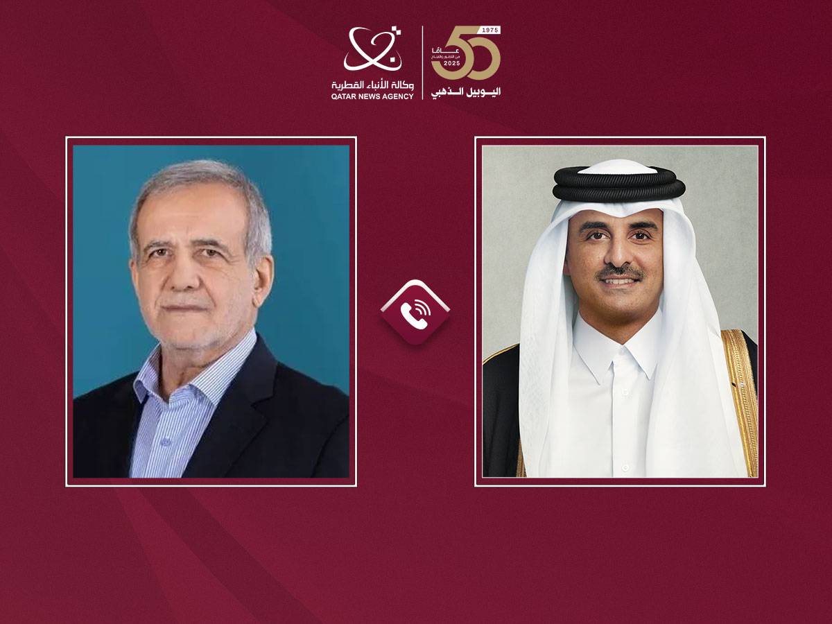 سمو الأمير يتلقى اتصالا هاتفيا من الرئيس الإيراني