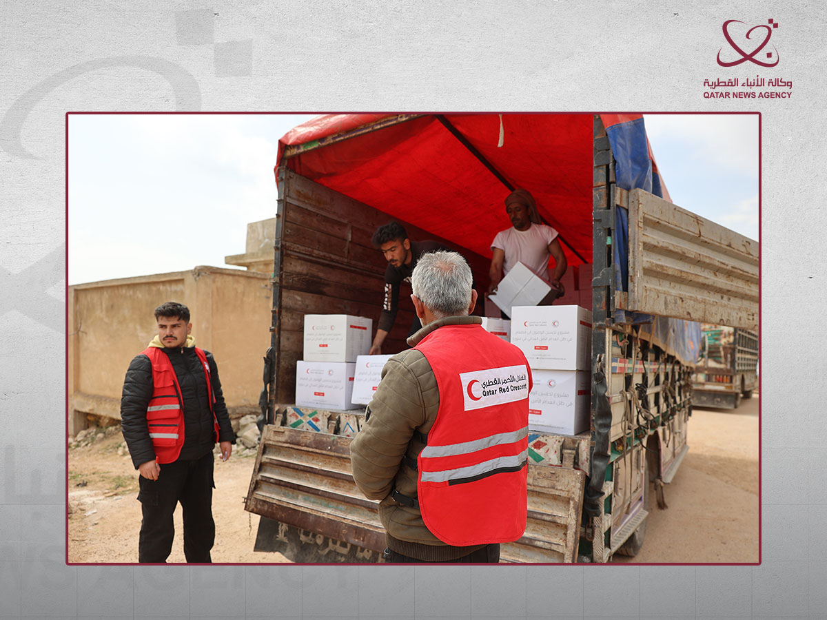 Qatar Red Crescent Launches Food Aid Project for 6,125 Vulnerable Syrian Families