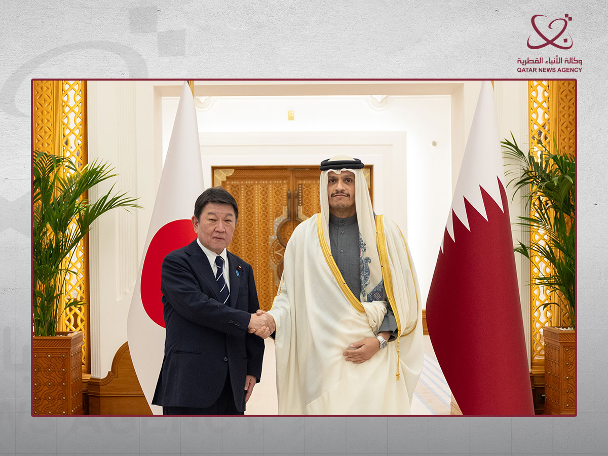 رئيس مجلس الوزراء وزير الخارجية ووزير الخارجية الياباني يترأسان الحوار الاستراتيجي الثالث بين البلدين في الدوحة