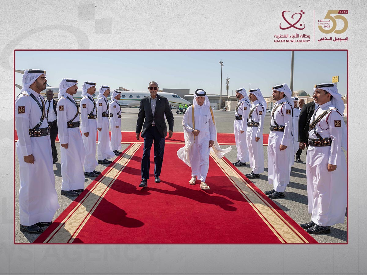الرئيس الرواندي يغادر الدوحة