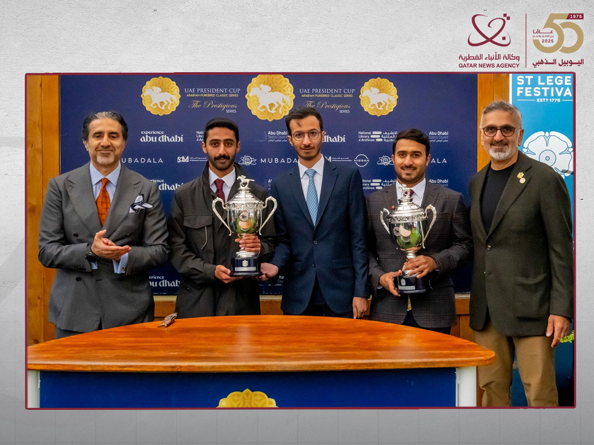 الجياد القطرية تحتكر المراكز الثلاثة الأولى في شوط كأس رئيس الإمارات الداربي البريطاني