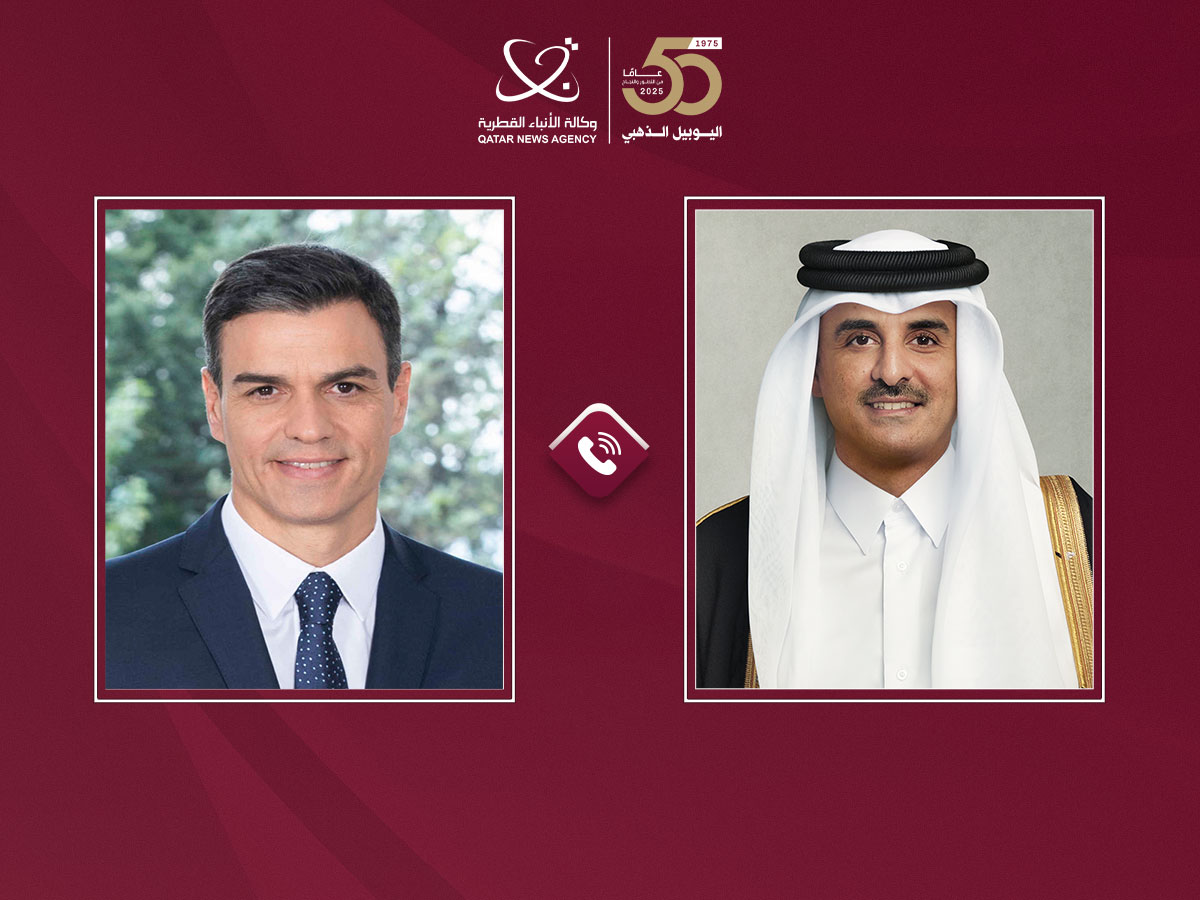 سمو الأمير يتلقى اتصالا هاتفيا من رئيس وزراء إسبانيا