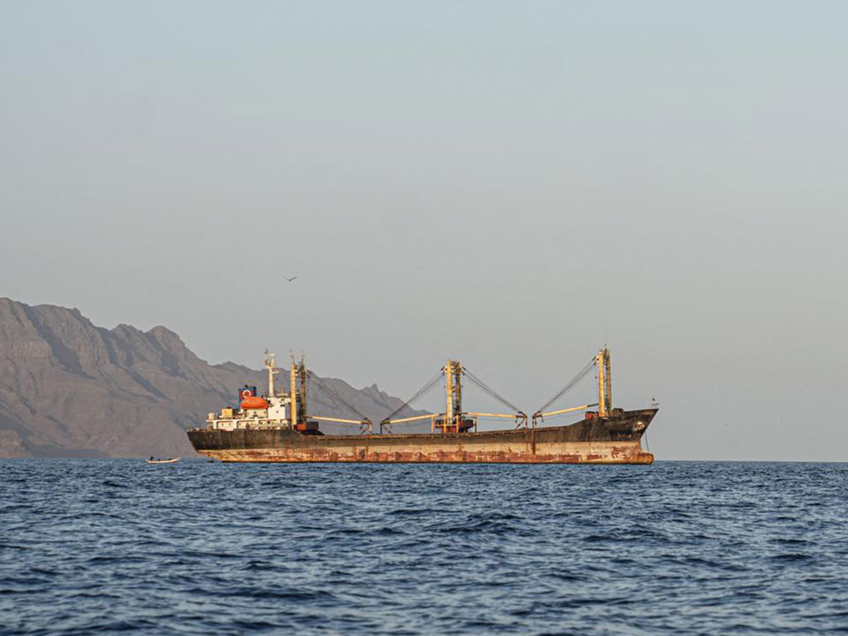 سفينة تجارية تعبر باب المندب (صورة ارشيفية / أ ف ب)