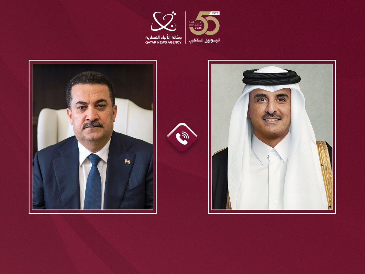 سمو الأمير يتلقى اتصالا هاتفيا من رئيس الوزراء العراقي