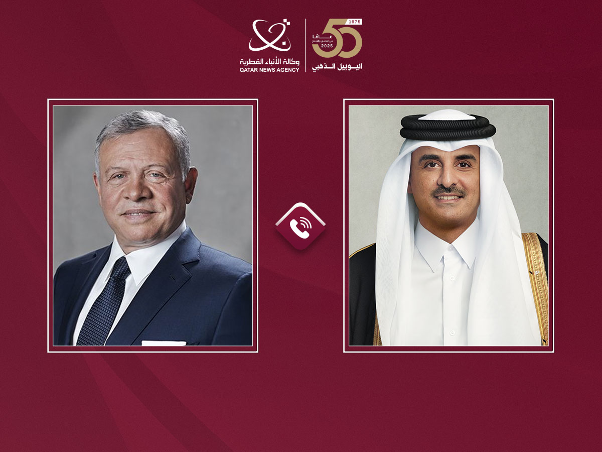 سمو الأمير يتلقى اتصالا هاتفيا من ملك الأردن