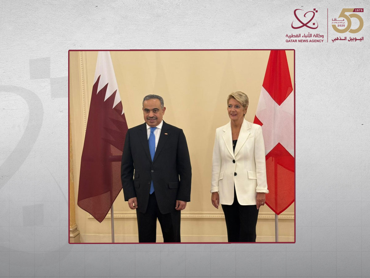 وزير المالية يلتقي رئيس الاتحاد السويسري