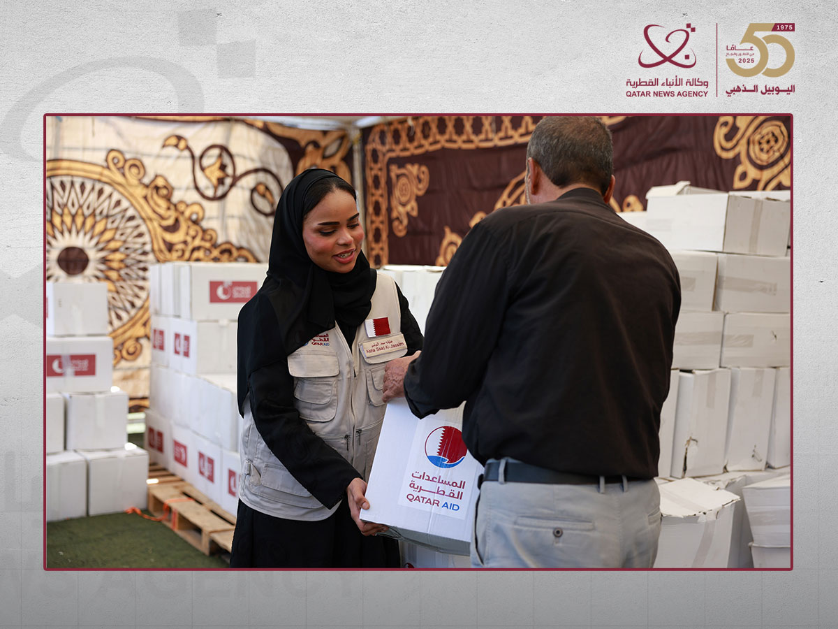 صندوق قطر للتنمية وقطر الخيرية يقدمان مساعدات للاجئين الفلسطينيين في الأردن