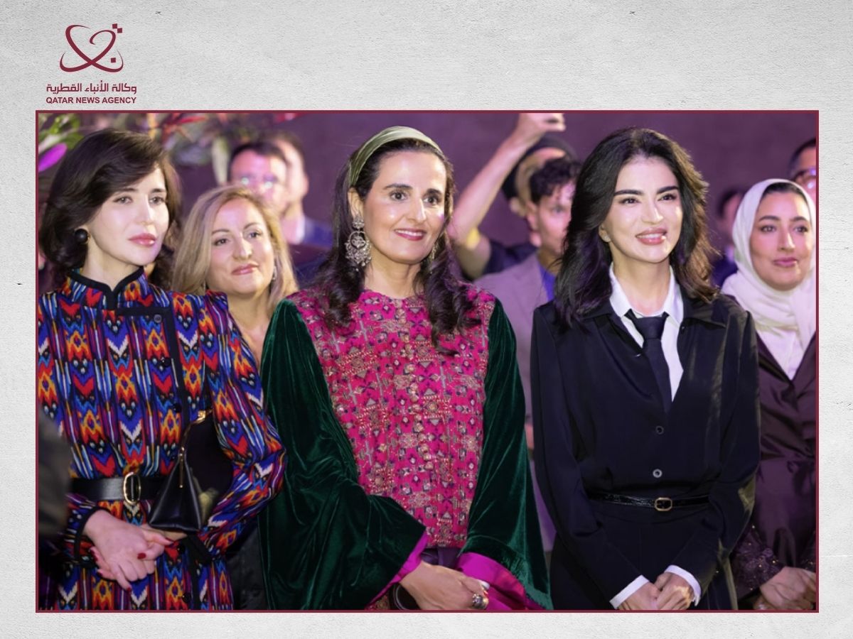 La presidenta de la Junta Directiva de Qatar Museums participa en la ceremonia de inauguración del Centro de Artes Contemporáneas de Taskent