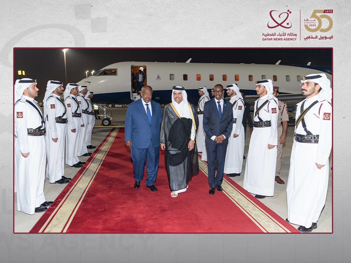 الرئيس الجيبوتي يصل الدوحة