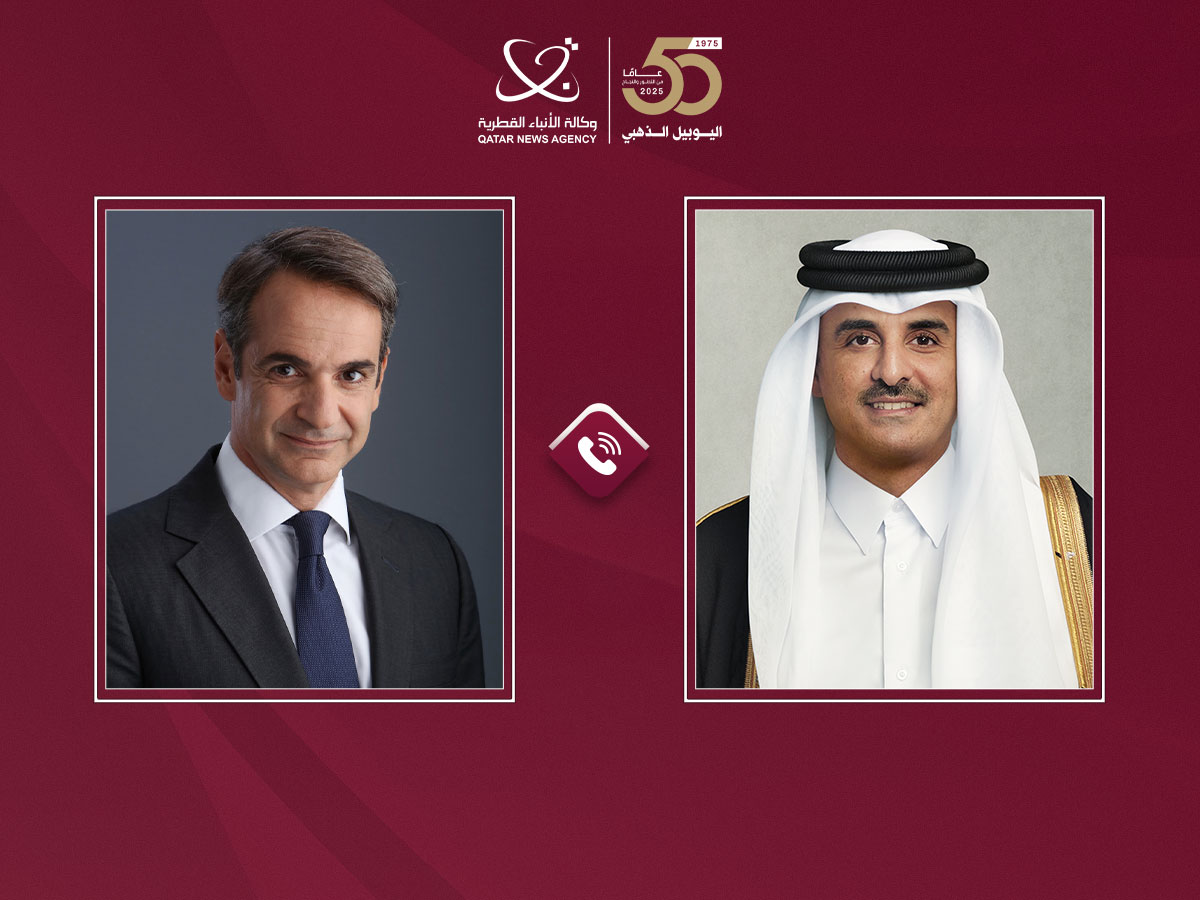 سمو الأمير يتلقى اتصالاً هاتفياً من رئيس الوزراء اليوناني