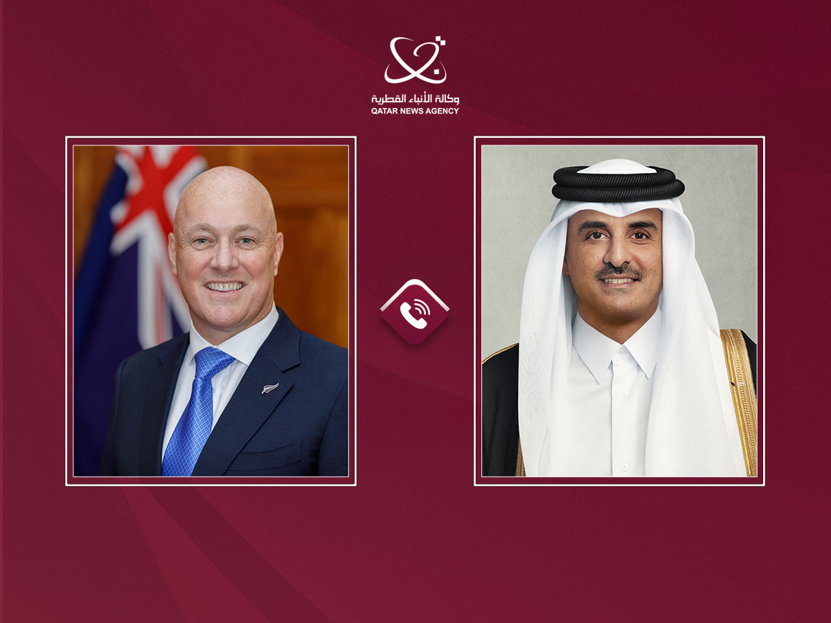New Zealand PM Condemns Iranian Aggression Against Qatar in Call with Amir