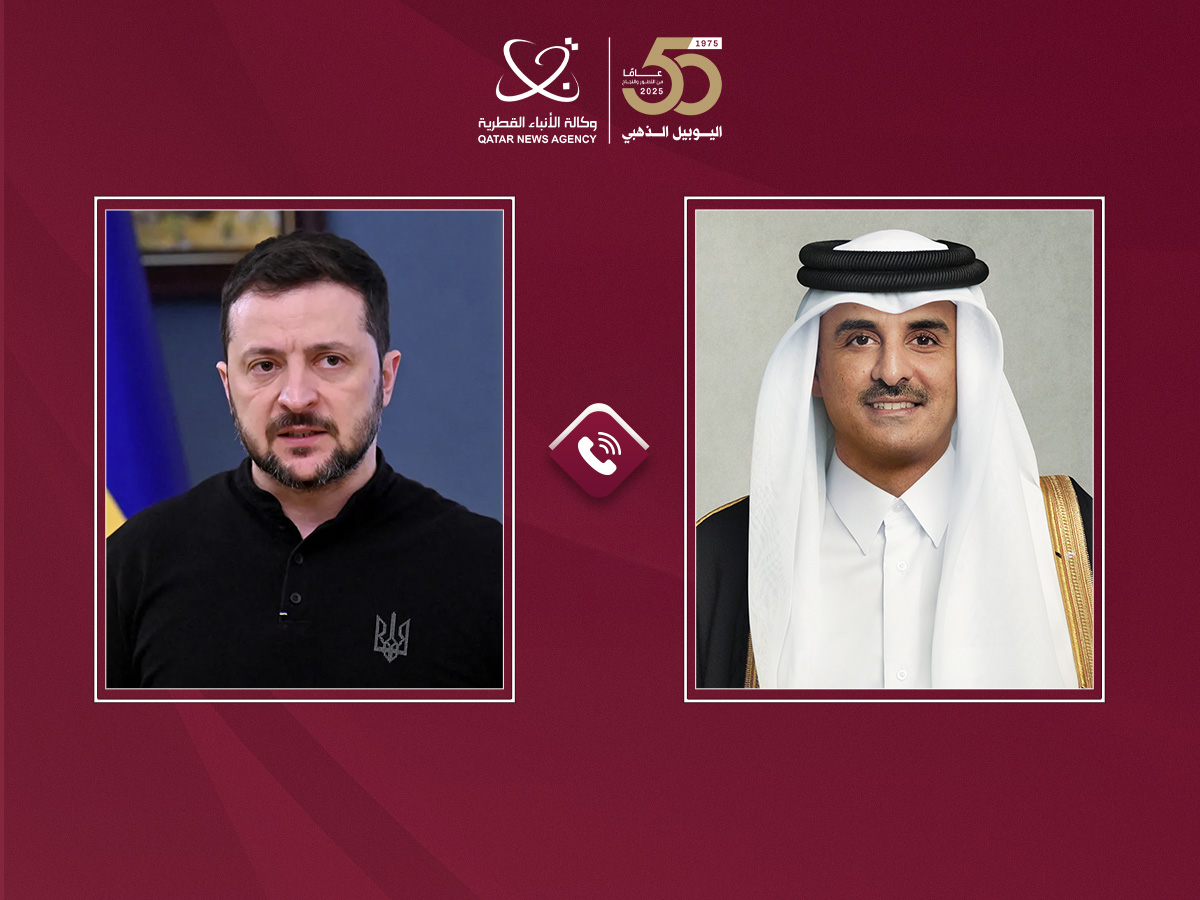 سمو الأمير يتلقى اتصالا هاتفيا من رئيس أوكرانيا
