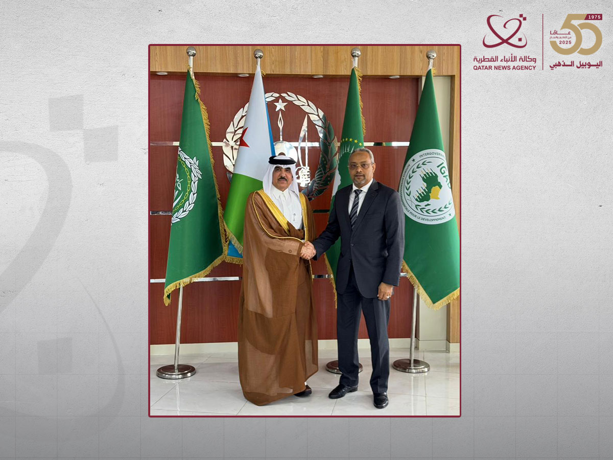 وزير الشؤون الخارجية في جيبوتي يجتمع مع سفير دولة قطر