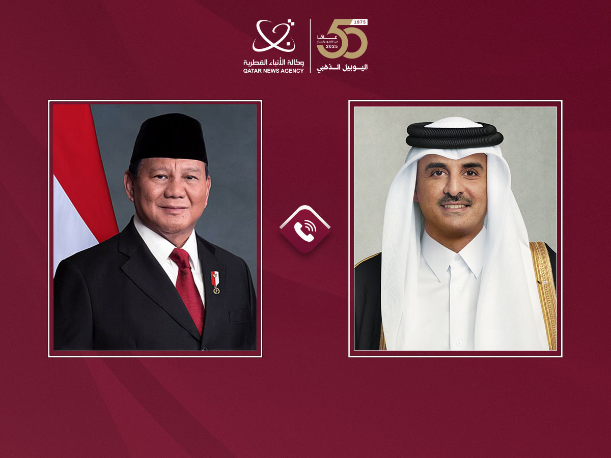 سمو الأمير يتلقى اتصالا هاتفيا من رئيس إندونيسيا