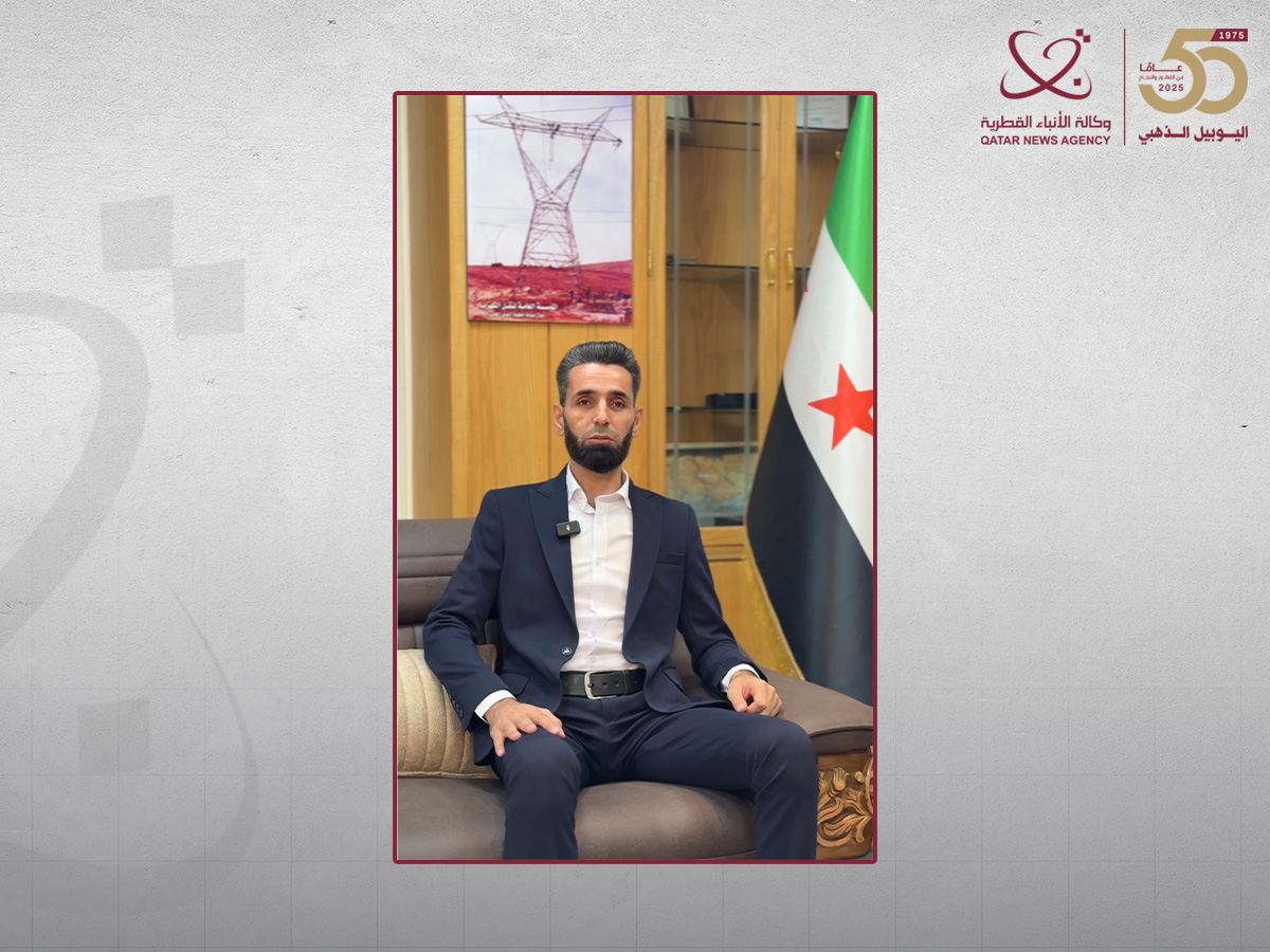 Syria's Electricity Corp Director to QNA: Qatar's Support Key Pillar of Bolstering Syria's Power Capabilities