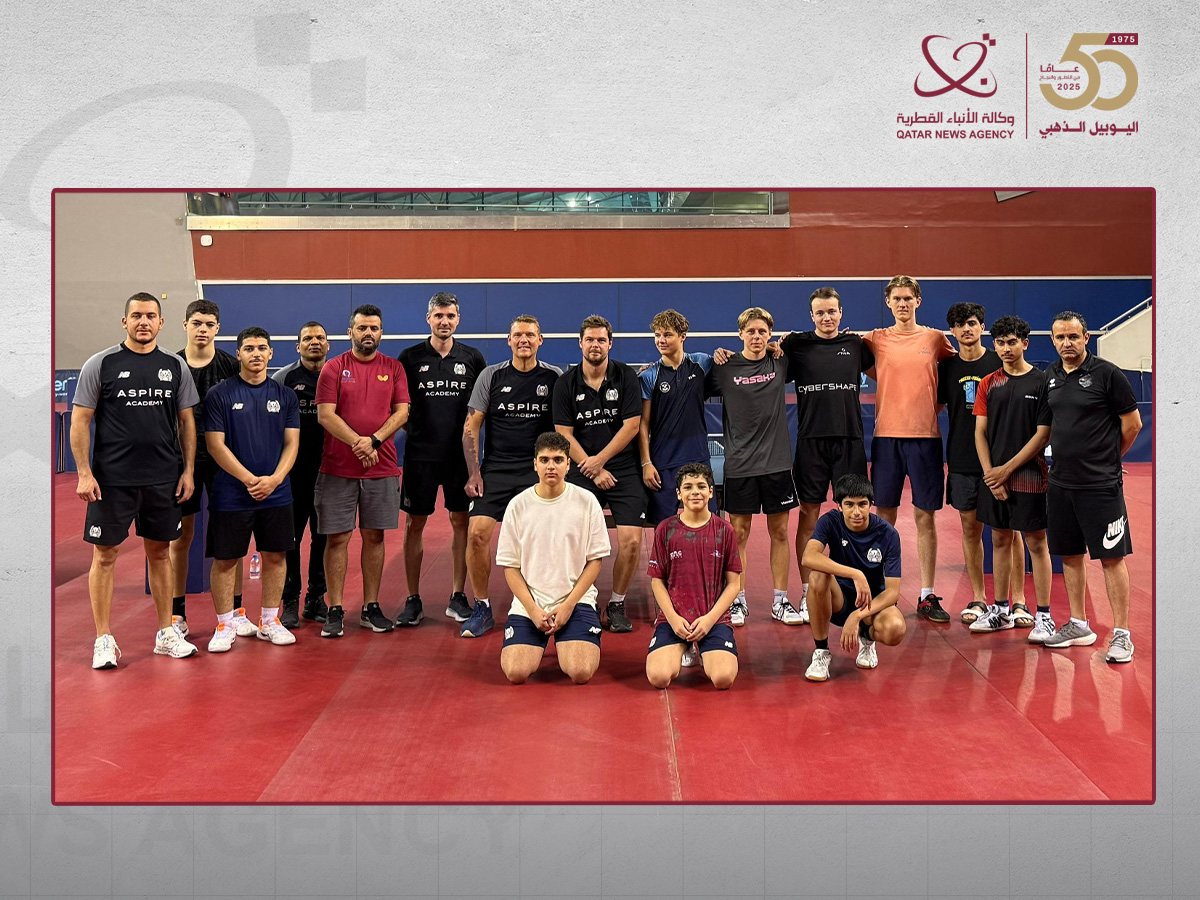 المنتخب السويدي لكرة الطاولة يختتم معسكره التدريبي في أكاديمية أسباير
