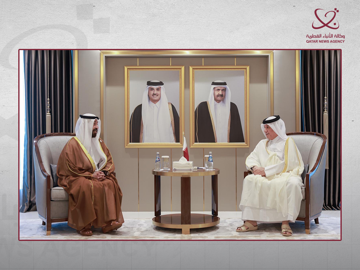 وزير الدولة للشؤون الخارجية يتسلم نسخة من أوراق اعتماد السفير الإماراتي