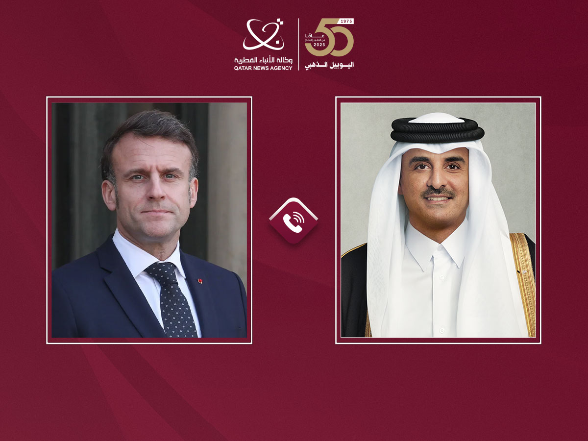 سمو الأمير يتلقى اتصالا هاتفيا من الرئيس الفرنسي