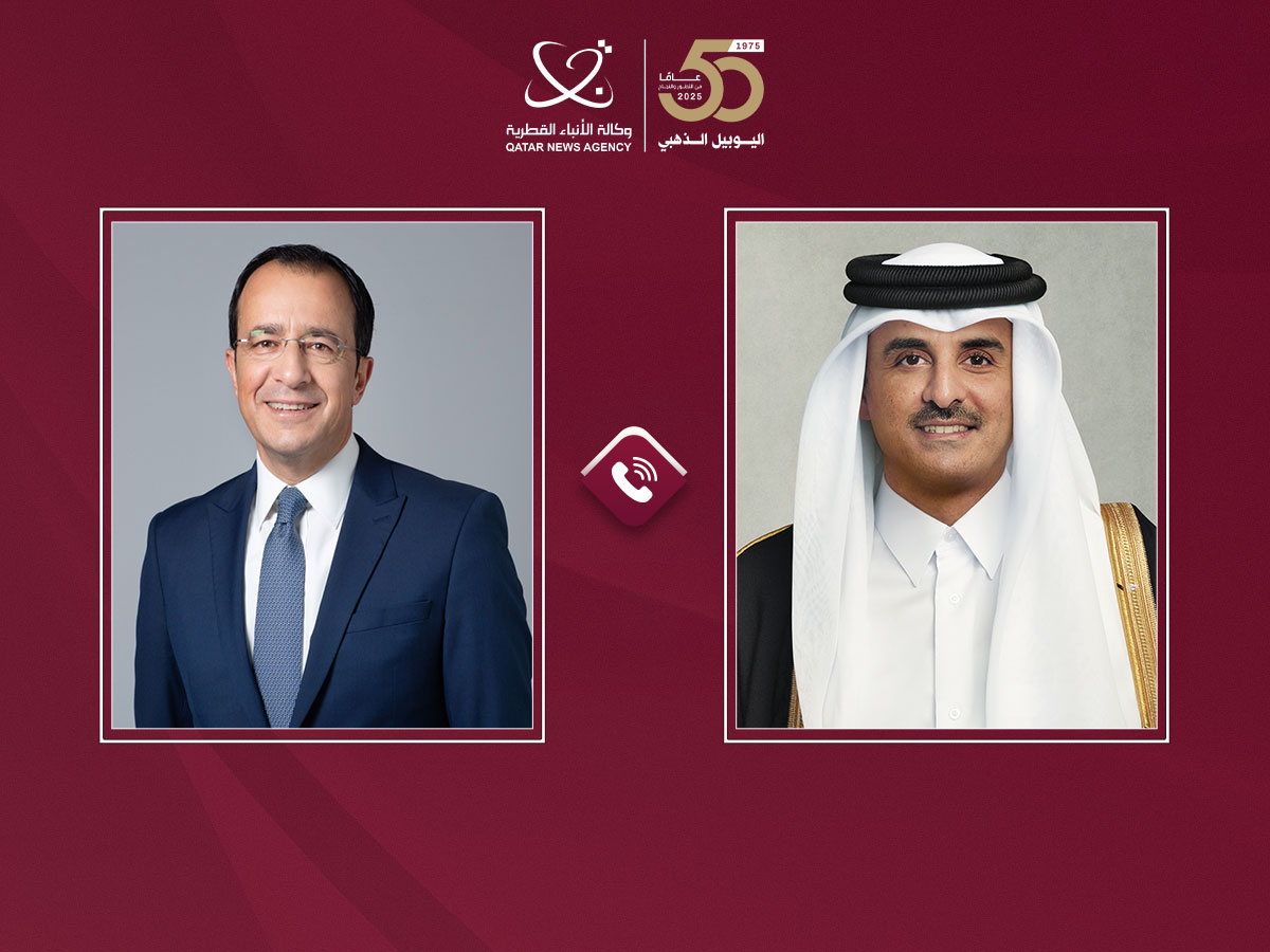 سمو الأمير يتلقى اتصالا هاتفيا من رئيس قبرص