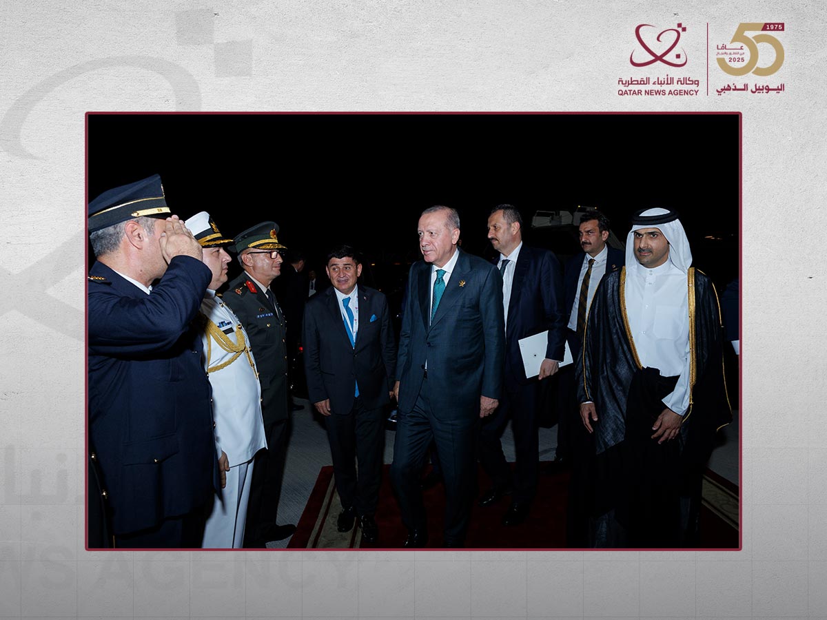 الرئيس التركي يغادر الدوحة