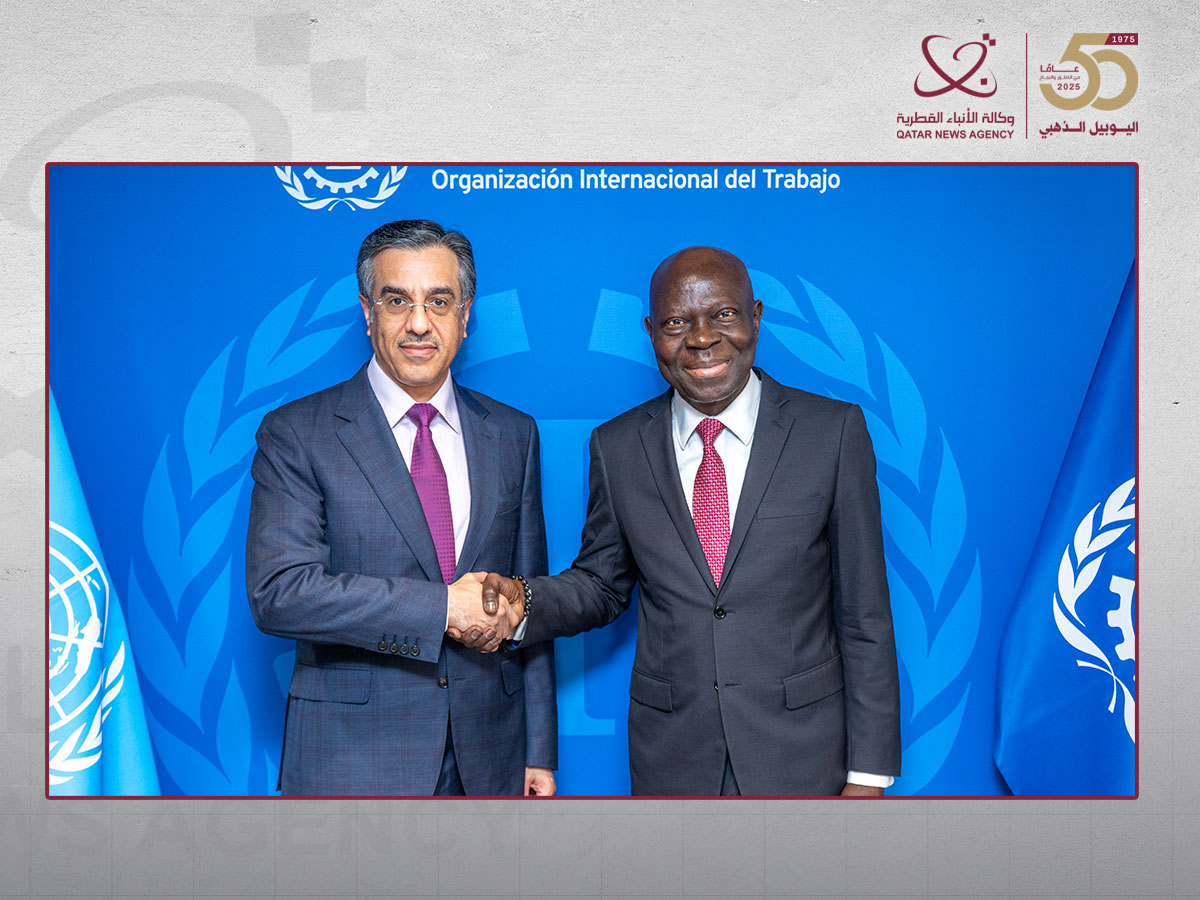 وزير العمل يجتمع مع المدير العام لمنظمة العمل الدولية